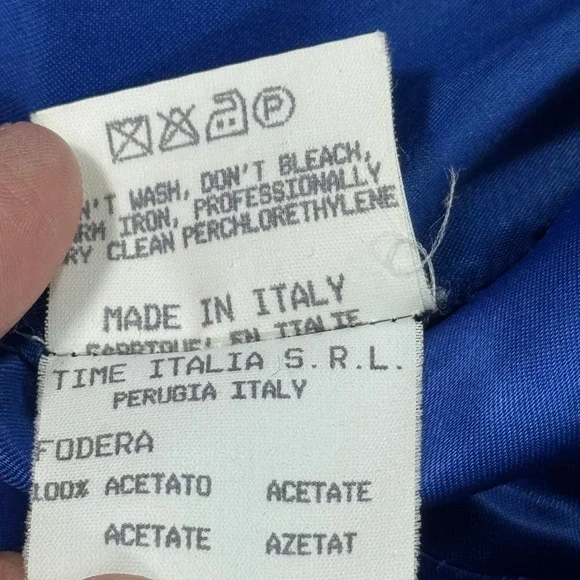 Thierry Mugler Jacket Women's Sz‎ 44 Royal Blue Blazer Wool Made in Italy - Picture 10 of 14